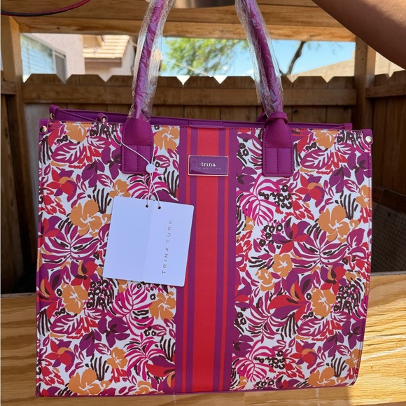 Trina Turk Handbags - Trina Turke tote with long strap.